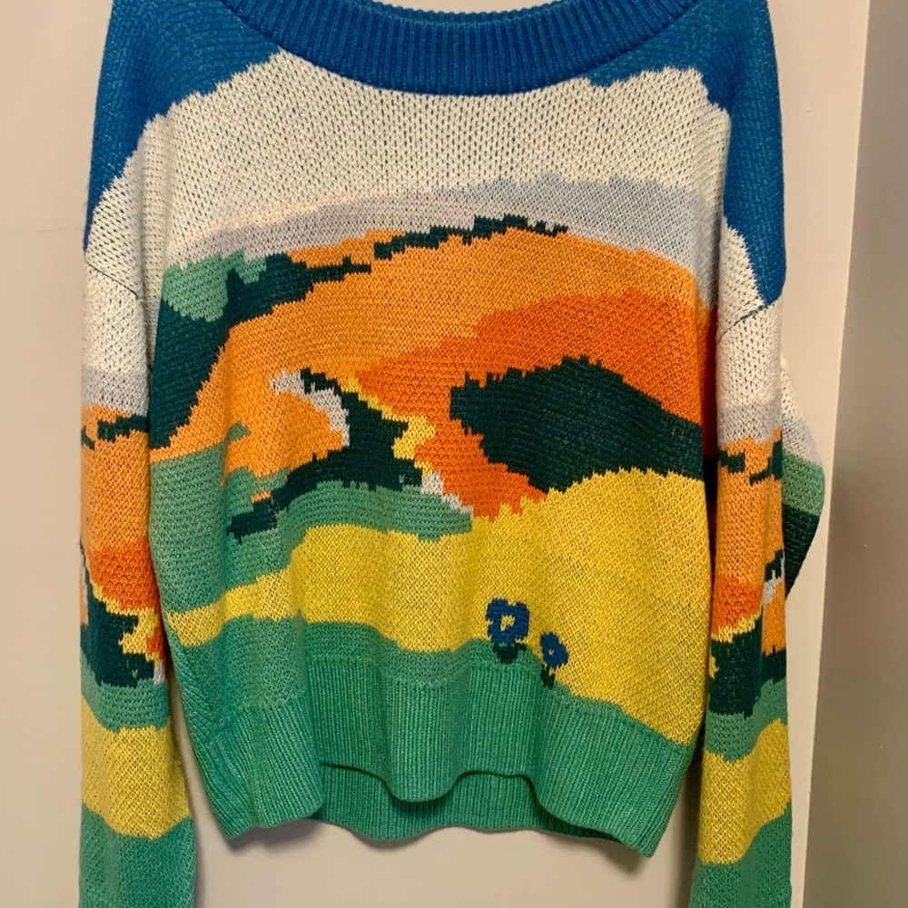 Wild Fable Landscape Sweater